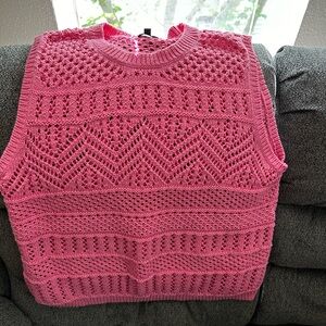 Talbots open stitch tank